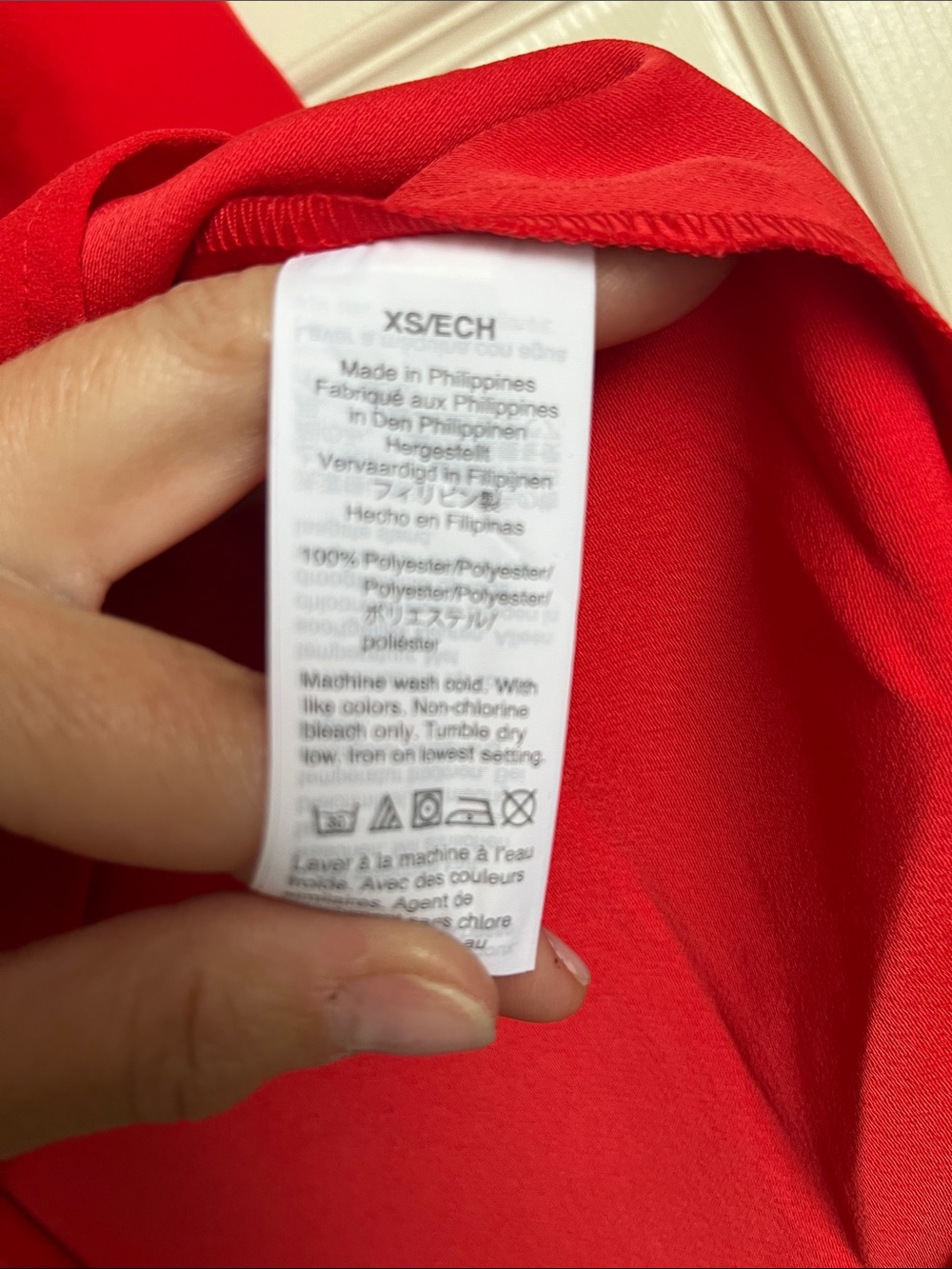 NWT J. Crew Red Ruffle-Neck Blouse - Picture 8 of 11